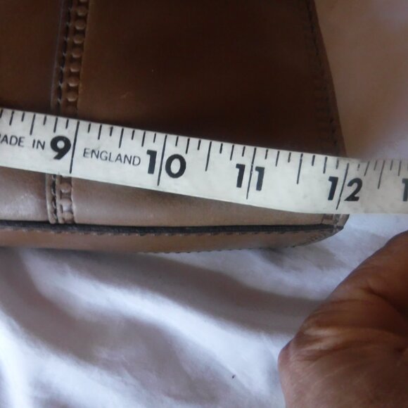 Leather Fossil Satchel Shoulder Bag Brown Purse - Picture 4 of 16